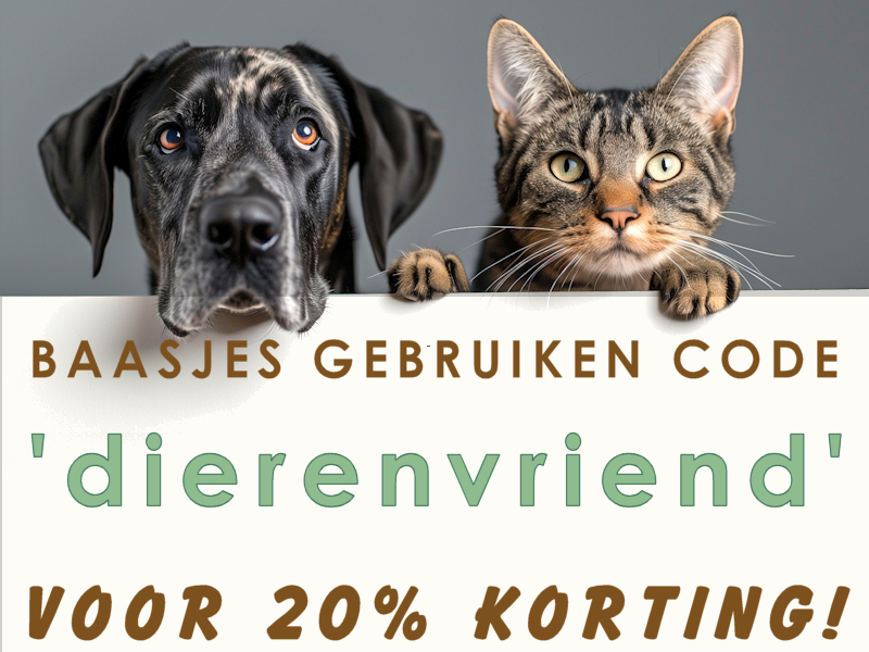 Hallo dierenvriend, 20% Korting voor jou!